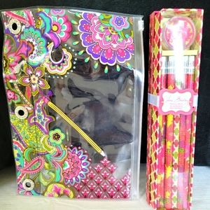 Pencil pouch and box of 10 pencils & sharpener.